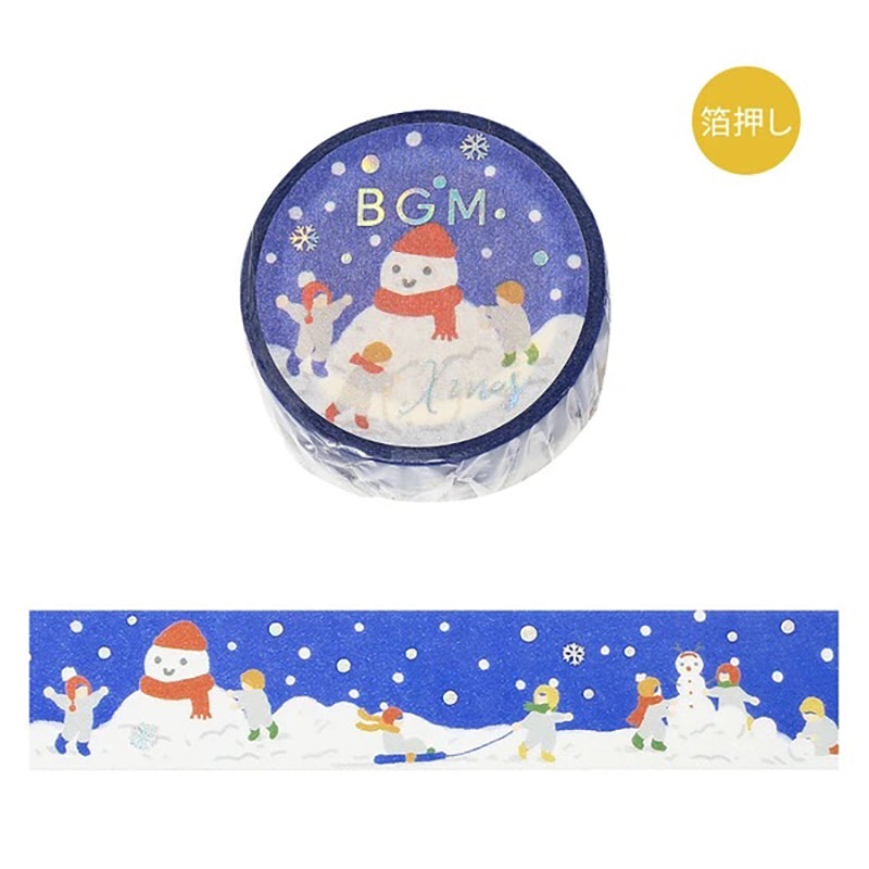 BGM Washi Tape Christmas Ltd. Edition - Let's Make a Snowman