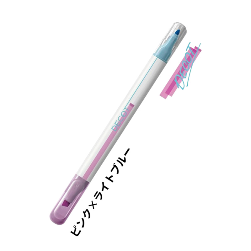 Sun-star Decot Color Changing Marker - Pink x Light Blue