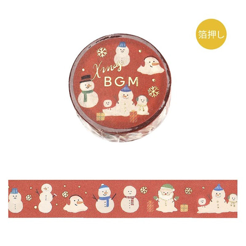 BGM Washi Tape Christmas Ltd. Edition - Snowmen