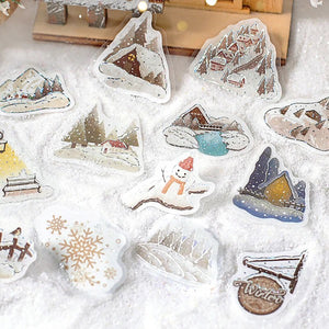 BGM Winter Edition Sticker Flakes - Snowy Town