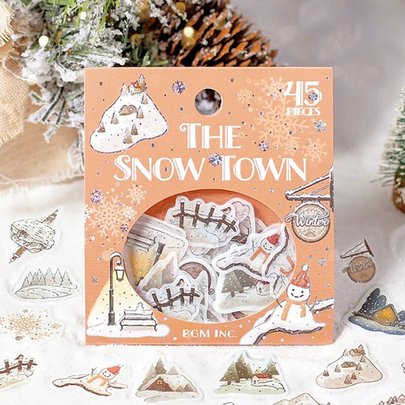 BGM Winter Edition Sticker Flakes - Snowy Town