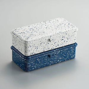 Toyo T-190 Metal Storage Case - White With Indigo Flecks