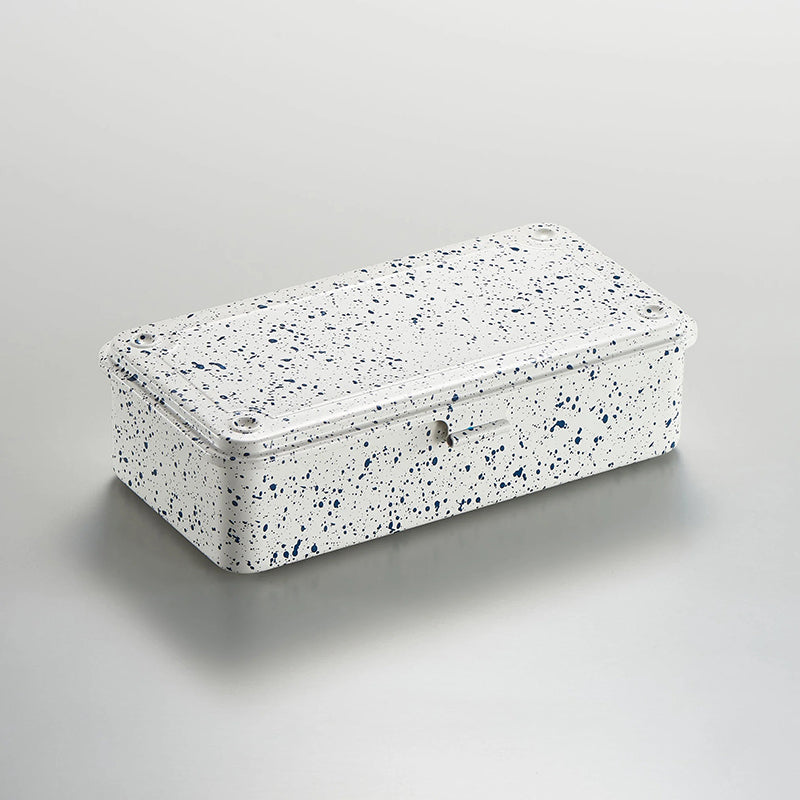 Toyo T-190 Metal Storage Case - White With Indigo Flecks