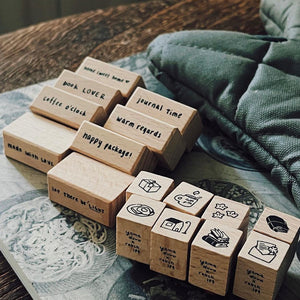 Yamadoro x @rabch.jpg Daily Joys Rubber Stamp Set - Happy Package