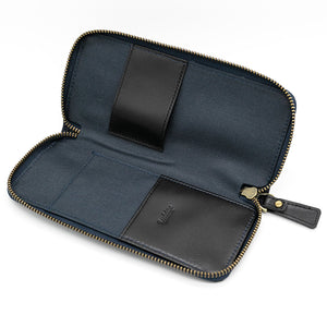 Luddite Leather and Denim Pen Case