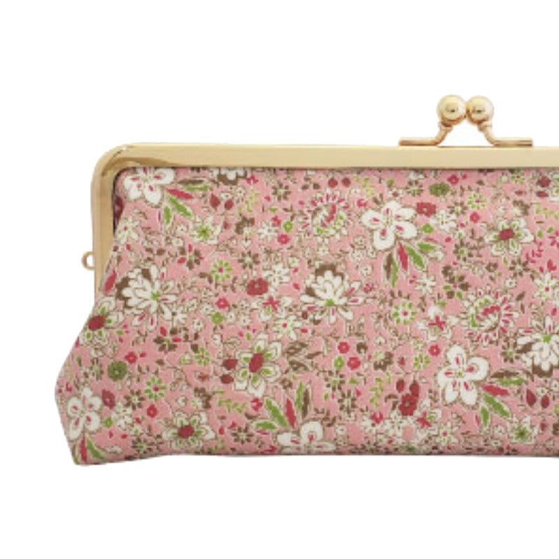 Gamaguchi Pen Case - Flower Yale Pink - Paper Plus Cloth