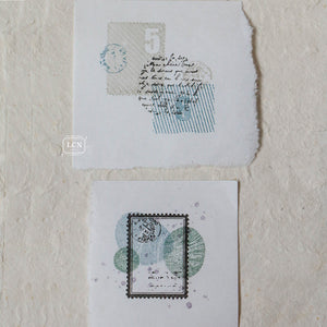 PRE ORDER: Lin Chia Ning Rubber Stamp 2pc Set - Postage Stamp (L)