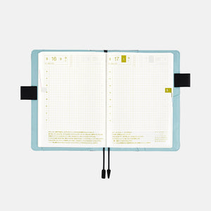 2025 Hobonichi COVER A6 Colors: Black x Clear Blue