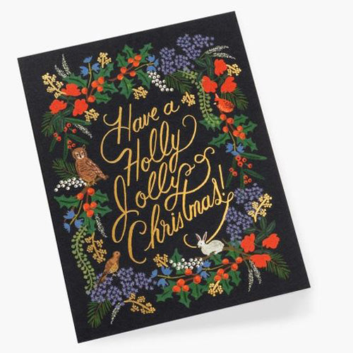 Rifle Paper Co. Greeting Card - Holly Jolly Christmas