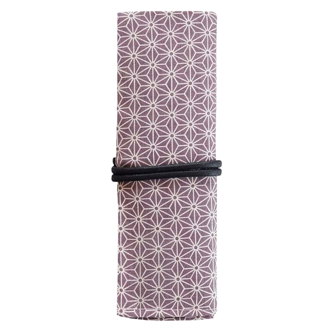 Saki *Roll Pen Case Japanese Pattern Navy P-661DBL