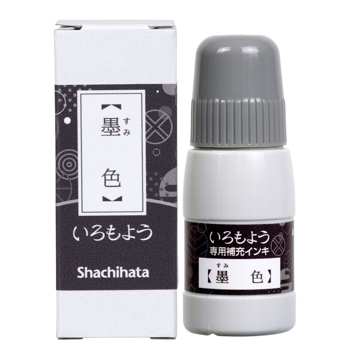 REFILL: Shachihata Iromoyo Ink Refill Bottle - Black - Sumi-iro